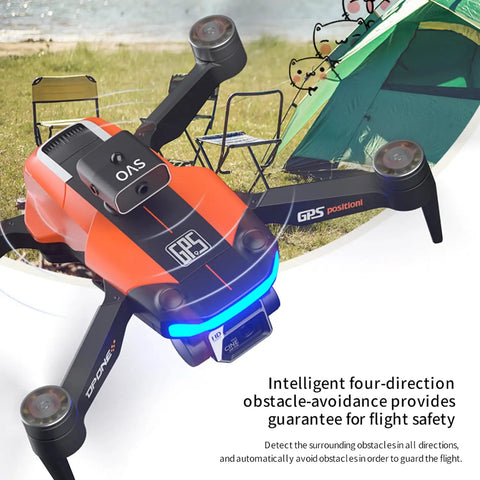 Dope GPS Drone With 8K Dual Cameras For Adults 60 Minute Flight With Three Batteries Foldable Brushless FPV Quadcopter