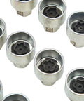 Close-up of individual sockets from High Strength Wheel Lock Lug Nut Socket Set With Durable Metal Construction And Storage Case