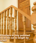 Solid Two Pack Six Foot Red Oak Handrails For Stairs With A Slick Double Layered Straight Build And Real Timber Look As A Game Changer For Quick Indoor Stairway Makeovers And Easy Home Renovation Days, polished and customizable