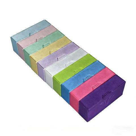 Extra Deep Anti Spill Diamond Painting Tray With Built In Storage Compartment, ten mix color containers stacked, bead art tool
