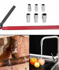 Top Shelf Metric Socket Wrench Set For Single Handle Faucet Repair Professional Grade Tool Steel Hex Driver Heavy Duty Kitchen Sink Plumbing Toolkit Rock Solid Grip features wrench, hex sockets, and plumbing installation.