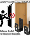 Heavy Duty 2x4 Door Barricade Brackets Kit With Screws And Anchors For Home Shed Barn Garage Doors Open Bar U Bracket Fits 2x4 Lumber Secure Your Entry No Fuss Install No Drill Required