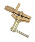 Jelquix 800A Brass Ground Clamp With Heavy Rubber Sleeve For Argon Arc And Submerged Welding showing brass material and design details.
