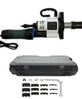 Electric Pipe Beveler 1500W Auto-Aligning Internal Expanding Beveler For 2.56 To 6.26 Inch Pipes with accessories and case.