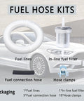 Road Ready 16.4 Feet Diesel Heater Fuel Line Kit Featuring Inline Filter Connecting Hoses And Brass Clamps For Rv Camper Truck Rig Quick Swap Installation with fuel lines and filter
