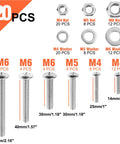 Close-up of Premium Galvanized Bolts Nuts And Washer Set 120 Piece Kit for DIY home repair with 40 bolts, 40 nuts, 40 washers.