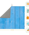 Ultra Absorbent Wood Grain Dish Drying Mat For Kitchen Counter With Microfiber Surface, Machine Washable, 16 By 18 Inches