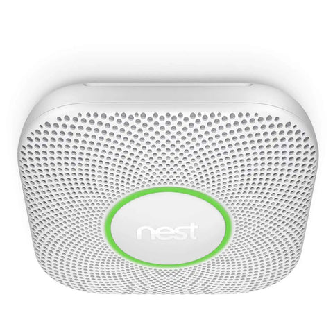Smart Smoke Alarm With Built In Carbon Monoxide Detector Wired 120V Voice Alerts And Phone Notifications Locates Smoke And CO