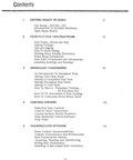 Table of contents page from Hands On Airplane Building Techniques For Builders, A Real World Guide To Sport Aircraft Construction