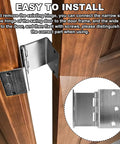 Expandable Handicap Door Hinges Offset Two Swing Hinges In Satin Chrome For Wheelchair Accessibility Opens 90 Degrees And Adds 2 Inches To Doorways For Barrier Free Entry