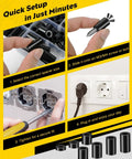 Hella Sturdy Nylon Spacers Assorted M3 M4 Screw Standoffs 330 Piece Set Black Round Non Threaded Hardware Bits shown in setup steps.