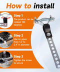 Installation steps for Rugged RV Exhaust Hanger For Generators And Onan 2500 4000 5500 Cummins Odyssey 1-1/2 Inch Tailpipe Replacement 1552174 155-2174 Easy Install And Durable.