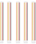 5 Pack 12 Inch Flat Ribbon Jumper Wires 5 Pin Single Head Two Point Five Four Millimeter Pitch Multicolored Dupont Cables