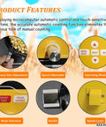 Close-up of XeeaoFe Automatic Seed Counting Machine control features, showcasing buttons for speed, mode, and size adjustment.