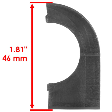 Rear Sway Bar Bushings Kit For Polaris RZR S 1000 And XP 1000 2015 2016 2017 2018 2019 2020 4 Pack Upgrade For Smoother Turns Stability And Trail Confidence. black rear sway bar bushing, 46 mm height