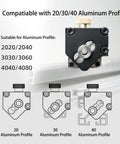 Dead Nuts Accurate Aluminum Profile Tapping Aid Tool With Heavy Duty Tap Guide Jig mounted on 20/30/40 series aluminum profile.