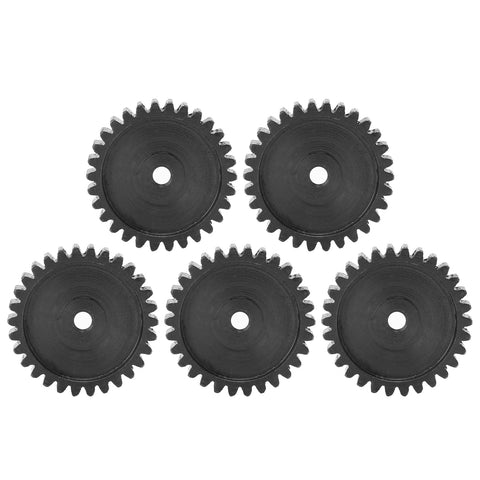 Five Pack Steel Servo Spur Gear Set With 24 Tooth Internal Spline And 0.8 Modulus For Precision Drive Systems Built Tough For Smooth Torque Compatible With 0.8 Modulus Gear Assemblies 30 Teeth Each
