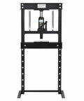 Tough As Nails 12 Ton Hydraulic Shop Press Solid H Frame Garage Wrenching Rig with adjustable work plate and safety valve.