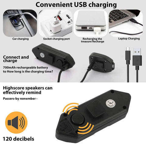 Lit Turn Signal For Electric Scooters With USB Remote, Adjustable Base, Tail Light Blinker, Easy Install, Compatible With Xiaomi M365 Pro 1S Ninebot Max G30 G30D Segway Scooters