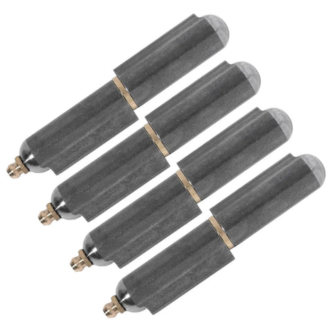 Heavy Duty Weld On Bullet Hinges Six Inch Carbon Steel Barrel Hinge Kit Zinc Coated For Heavy Gates Trailers And Smoking Pits Built Tough With Zero Drill Hassle