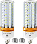 1000W Equivalent LED Corn Bulb Mega Bright 15000 Lumen 5000K Daylight White E26 E39 Mogul Base 2 Pack Super Efficient
