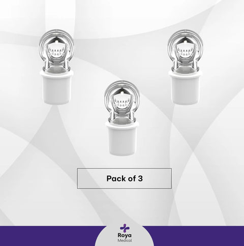 Three Pack Replacement Elbows For Nasal And Pillow CPAP Masks With Connectors One Size Fits All Snug Fit Low Noise Design Durable Elbow Pieces For Nasal Pillow And Full Series CPAP Masks, pack of 3
