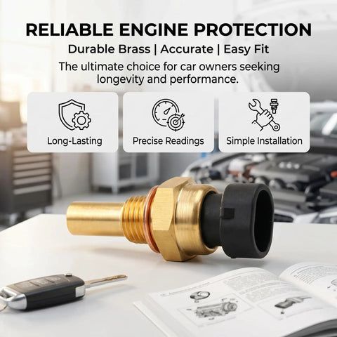 Plug And Play Drop In Coolant Temperature Sensor For Engine Ect Temp Sensor Replacement brass sensor for engine cooling