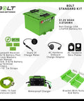 48V LiFePO4 Lithium Golf Cart Battery 60Ah Replacement For Icon Ev 2017 Up Includes 18A Charger And Hardware hassle-free installation kit.