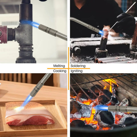 Pro Grade Self Ignition Propane Torch Head Kit With Trigger Start Pencil Flame Welding Torch in various applications