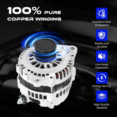 Alternator Replacement For 2.5L Nissan Altima And Sentra 2002 To 2006 with DIY Friendly features like copper winding