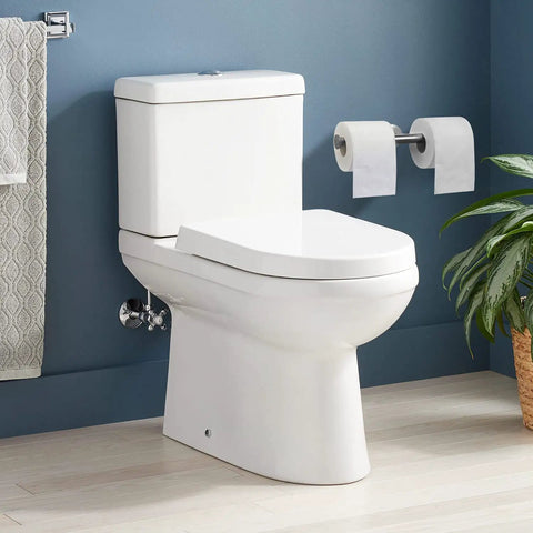 Wall Mounted Double Toilet Paper Holder In Brushed Nickel Stainless Steel SUS304 2 In 1 installed in bathroom with toilet