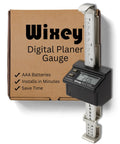 Digital Planer Gauge With Electronic Readout For Woodworking on box, showing precise thickness measurement.