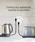 Ditch That Clunky Power Strip With This Absolute Game Changer Smart Outlet Featuring Four Plugs And Three Usb Ports For Frictionless App Control Of Lamps Fans And Electronics by controlling a kettle and toaster.