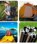 One Eighth Inch Sixty Feet Tent Pole Shock Cord Replacement Kit with lead wire and washers in outdoor settings