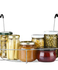 12 Inch Stainless Steel Canning Rack With Contour Handles For Pressure Canner Pot Holds 7 Pint Or 6 Quart Jars, Rustproof Durable