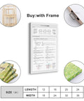 Domain And Range Algebra Cheat Sheet Canvas Poster Dope Math Wall Art For Bedroom Or Office 20 by 30 Inches Gift Frame Decor Premium Gallery Wrap Vibrant Colors Fade Resistant, shown framed with detail on wood frame and gallery edges.