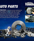 Assortment of auto parts including brakes, shocks, and engine components against a blue background with text on auto parts.
