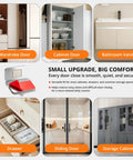 Ultra Thin Magnetic Cabinet Door Catches With 24 Strong Adhesive Strips For A Quiet No Slam Closure guide for various door types
