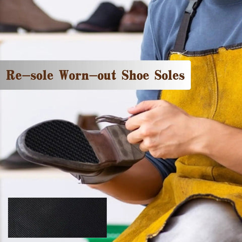 Durable One Sixteenth Inch Thick Rubber Shoe Soling Sheet With Grippy Diamond Pattern For Full Sole Replacement black nine by three point five inches non slip bottom patch on shoe