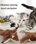 Motion Activated Plush Bird Toy For Indoor Cats With Realistic Sounds, Rechargeable Interactive Pet Toy That Auto Starts, Quiet Hands Free Playtime Buddy For Curious Cats And Busy Owners. Vibration sensing touch excitation