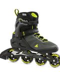Macroblade 80 Inline Skates For Men Casual Skating And Entry Level Training With High Cuff Support Black And Lime Side View