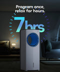 Windowless Portable Air Conditioner For Any Room, 26.1-Inch Evaporative Cooler No Window Needed, 7-hour timer feature, black