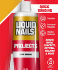 Heavy Duty Construction Adhesive For Small Projects And Repairs Fast Curing Waterproof Bonding Glue For Molding Trim Diy Home Fixes, 4 oz cartridge.