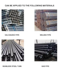 Heavy Duty Manual Hydraulic Pipe Bender With Six Tough Ductile Iron Molds For Rock Solid Tubing Fabrication And No Sweat Professional Construction Work materials: galvanized pipe, welded pipe, seamless steel tube, gas pipe.