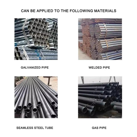 Heavy Duty Manual Hydraulic Pipe Bender With Six Tough Ductile Iron Molds For Rock Solid Tubing Fabrication And No Sweat Professional Construction Work materials: galvanized pipe, welded pipe, seamless steel tube, gas pipe.
