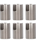 20Pcs Slotted Self Tapping Threaded Inserts Kit M16 By One Point Five 22mm Stainless Steel Helicoil Style Thread Repair For Cars And Trucks No Pre Tap Required High Tensile Strength Durable Fix, six inserts