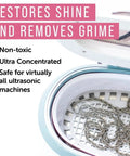 Ultrasonic Jewelry Cleaner Solution Pro Grade Concentrated Formula For At Home Cleaning Safe On Gold Silver And Gemstones 16 Fl Oz Pack Of 1 in ultrasonic cleaner with jewelry