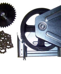 Beefed Up Chain Hoist Replacement Kit For Garage Doors 2000R 4 To 1 Reduction Wall Mount With 1 Inch Shaft components displayed