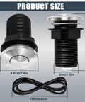 2026 Upgraded Sink Top Push Button Air Switch With Air Hose Replacement For Garbage Disposal Wet Hands Safe Waterproof Stainless Steel Button sizes