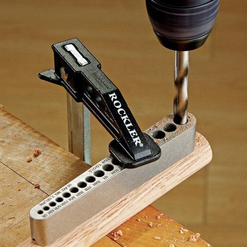 Universal V-Drill Guide For Perpendicular Hole Drilling On Flat Round And Square Materials, Built For Pro Grade Precision